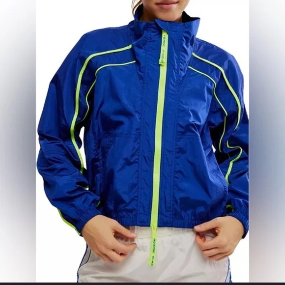 FP Movement by Free People Jackets & Blazers - FP Movement Varsity Jacket Blue Large
